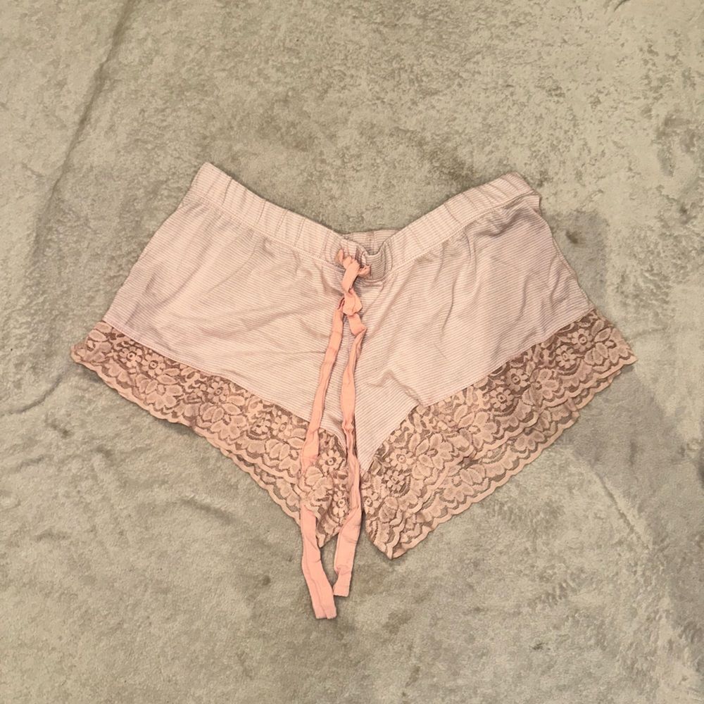 Pink pajama shorts women size S